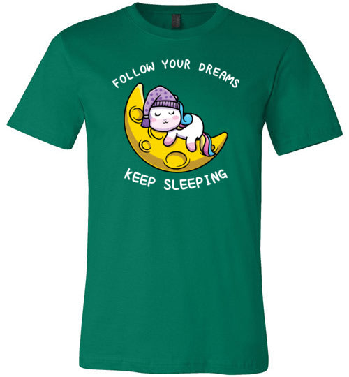 Unicorn Follow Dreams Keep Sleeping Canvas