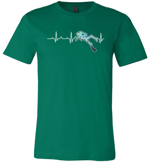 Scuba Heartbeat Canvas
