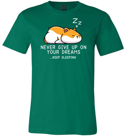 Hamster Never Give Up Dreams Canvas