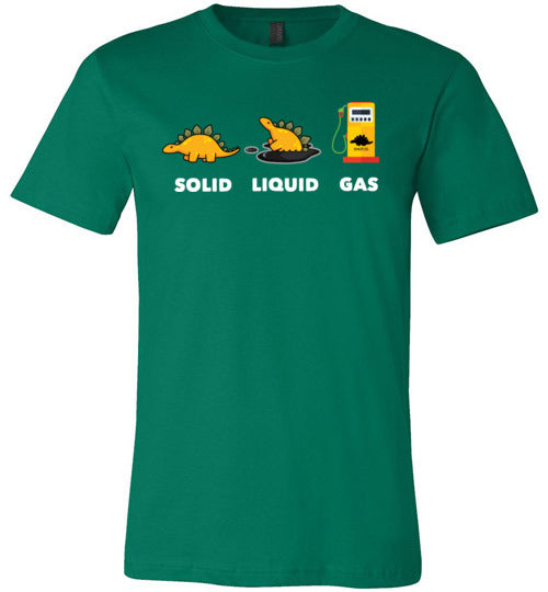Dinosaur Solid Liquid Gas Canvas