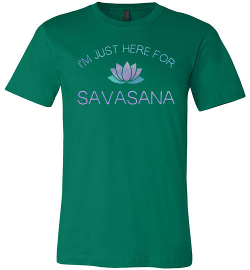 Yoga Just Here For The Savasana Canvas