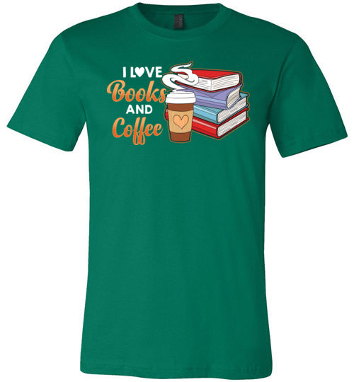 I Love Books And Coffee Canvas