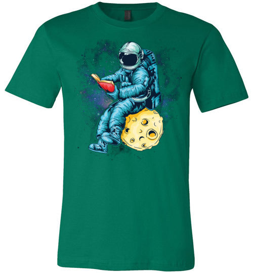 Astronaut Reading Space Canvas