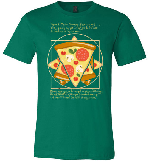 Vitruvian Pizza Canvas