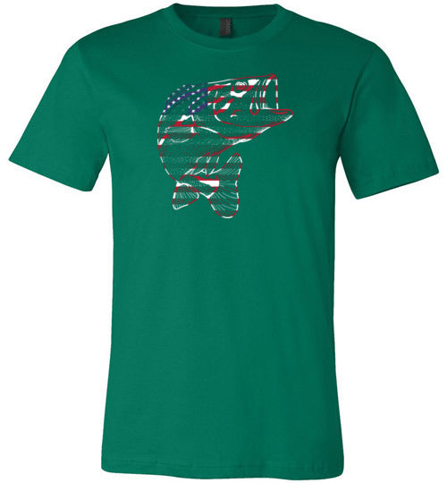 Bass Flag Fishing Canvas