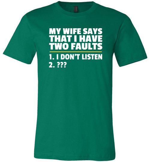 Wife Two Faults Listen Canvas