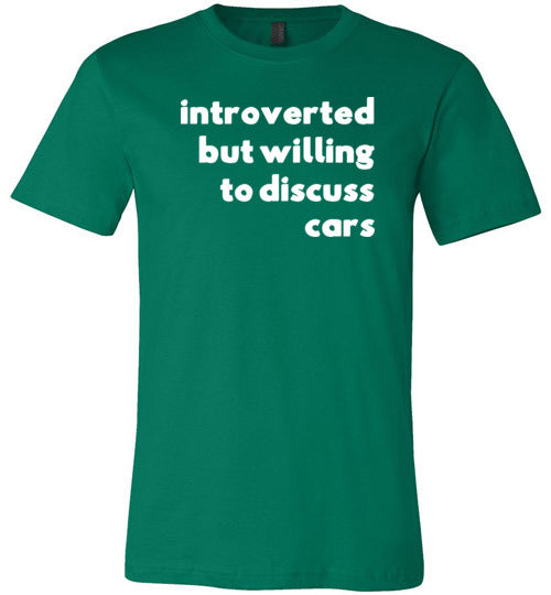 Introverted But Willing To Discuss Cars Canvas