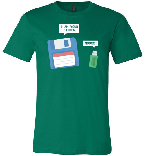 USB Floppy Disk Father Son Canvas