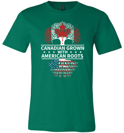 Canadian Grown with American Roots Canvas