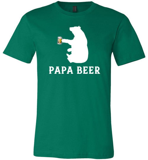 Papa Beer Bear Canvas
