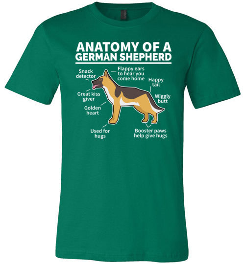 Anatomy of a German Shepherd Canvas