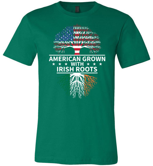 American Grown With Irish Roots Canvas