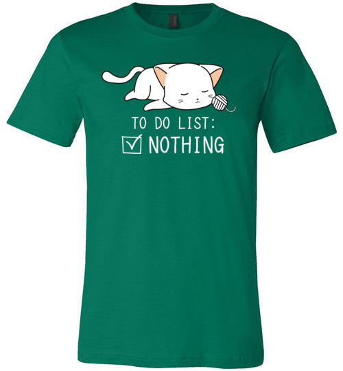 Cat To Do List Nothing Canvas