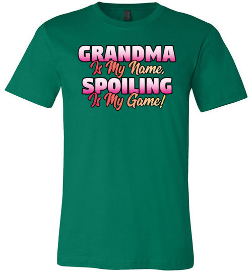 Grandma Is My Name Spoiling Is My Game Canvas