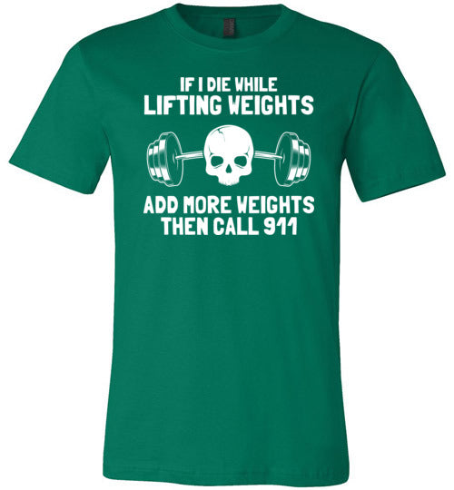 Lifting Weights Die Canvas