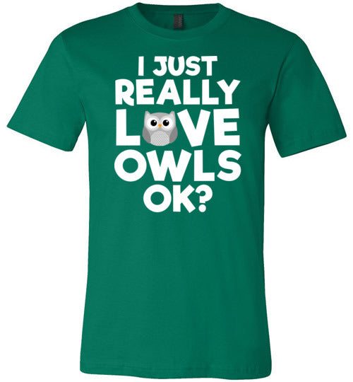 Just Really Love Owls Canvas