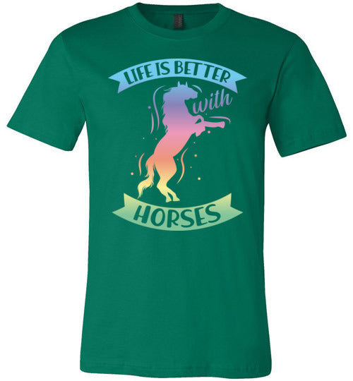 Life is Better With Horses Canvas