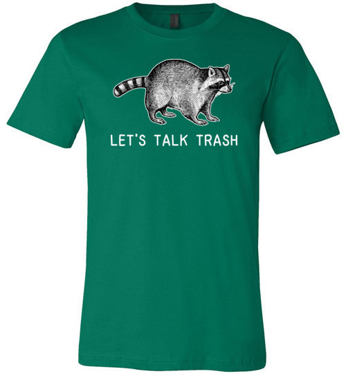 Raccoon Talk Trash Canvas
