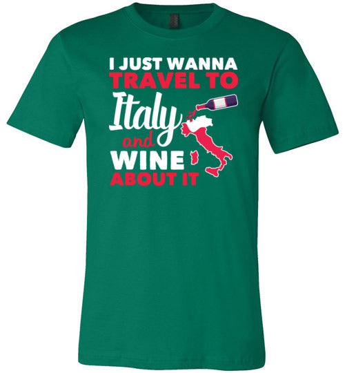 Italy Wine Travel Canvas