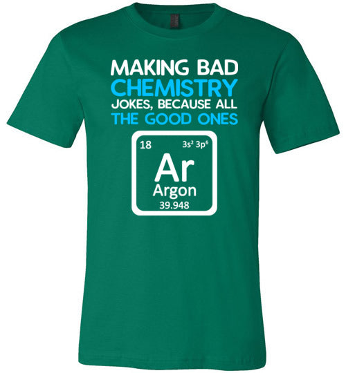 Chemistry Jokes Argon Canvas