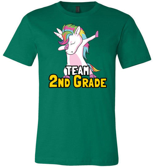 Unicorn Team Second Grade Canvas