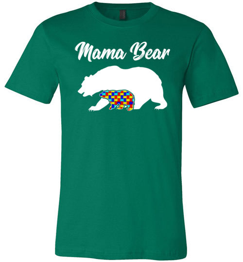 Autism Mama Bear Canvas