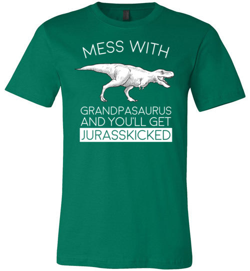 Grandpasaurus Jurasskicked Canvas