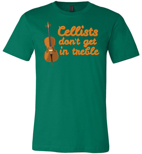 Cellists Dont Get In Treble Canvas
