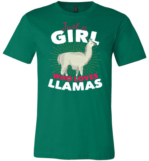 Girl Who Loves Llamas Canvas
