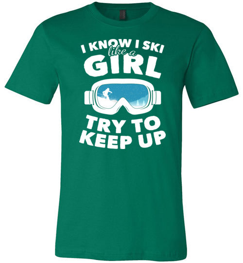 Ski Like A Girl Canvas