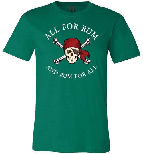 Pirate All For Rum Canvas