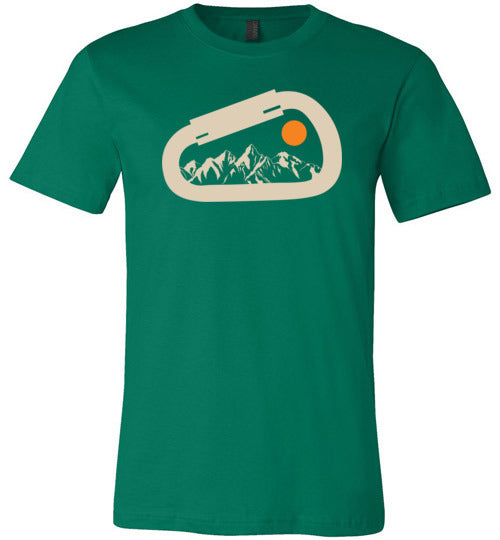 Carabiner Mountain Climbing Sunet Canvas