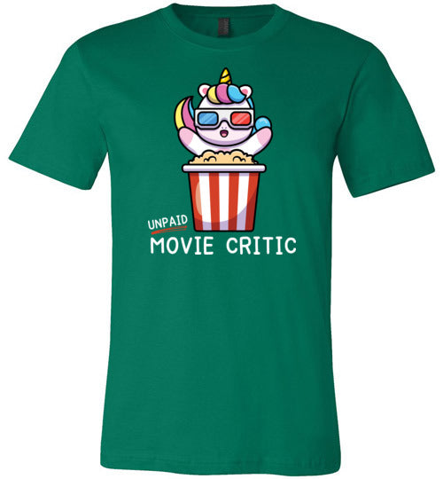 Unicorn Unpaid Movie Critic Canvas