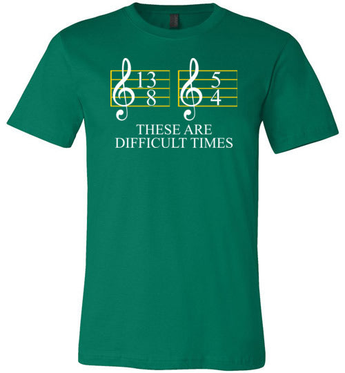 Music These Are Difficult Times Canvas