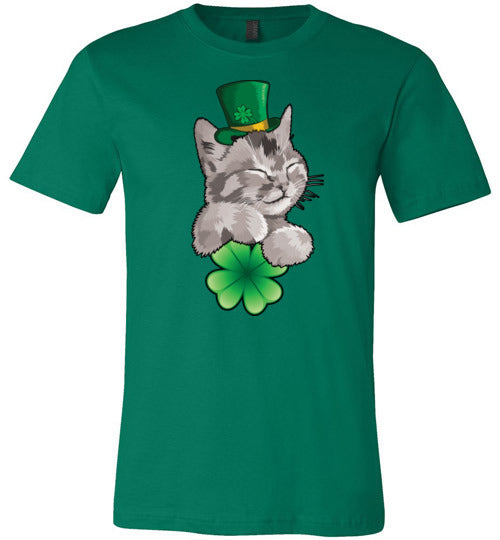 St. Patrick's Day Cat Canvas