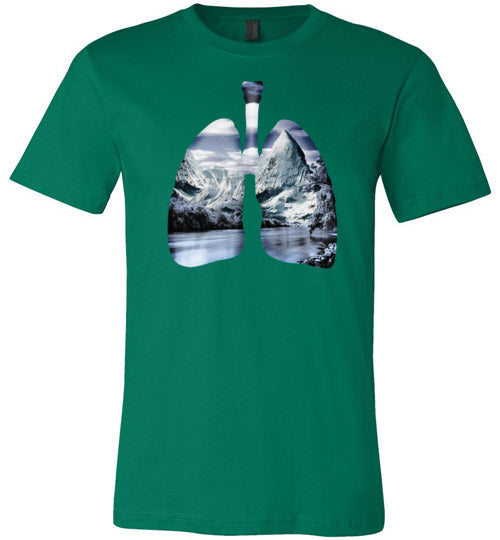 Hiking Nature Lungs Canvas