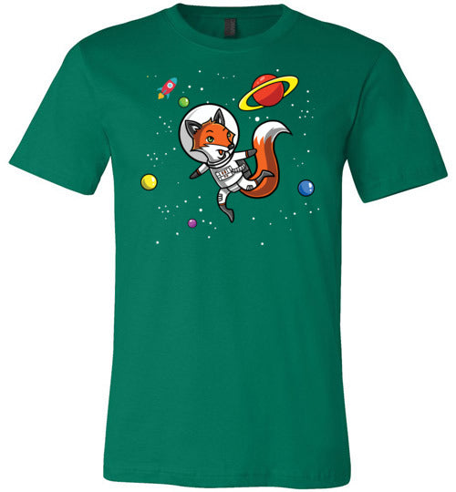 Astronaut Fox In Space Canvas