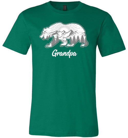Grandpa Bear Mountains Forest Canvas