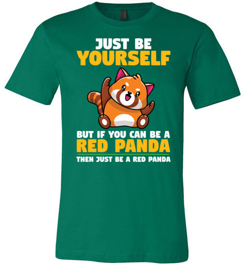 Just Be Yourself Red Panda Canvas