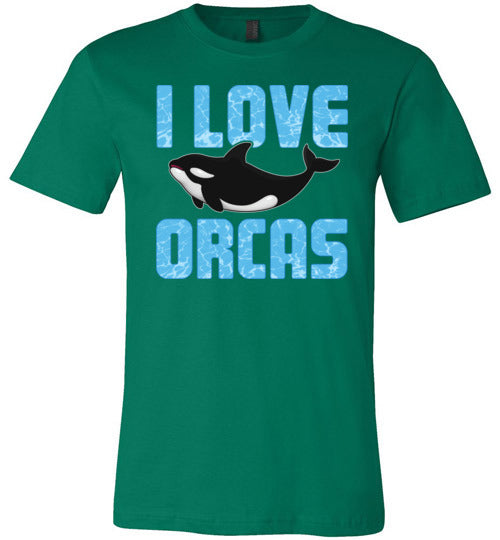 I Love Orcas Canvas