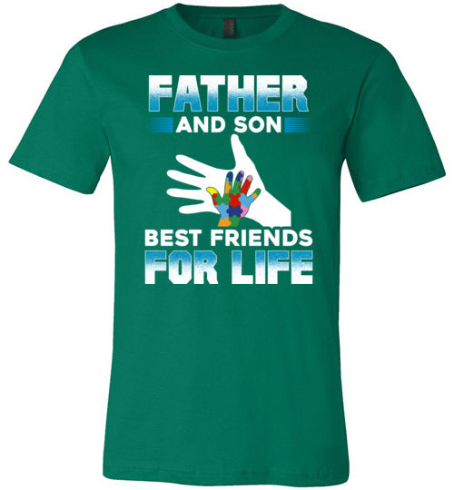 Father Son Autism Best Friends Canvas