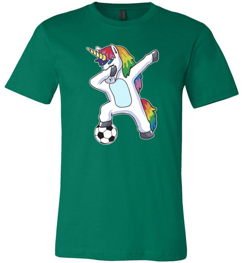 Soccer Dabbing Unicorn Canvas