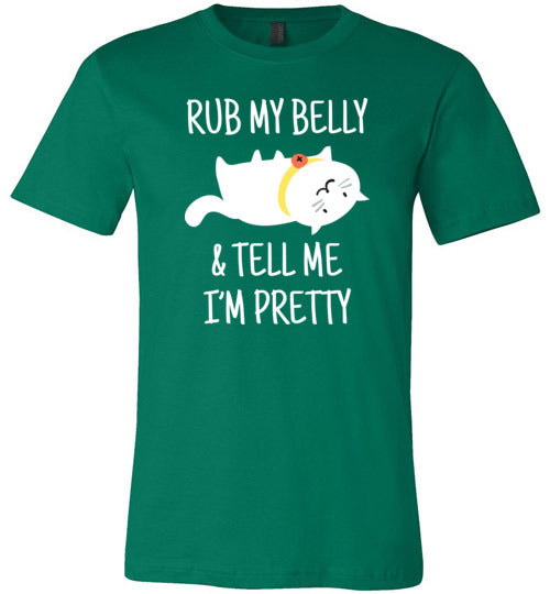 Cat Rub My Belly And Tell Me Im Pretty Canvas