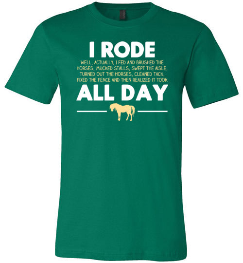 Horse Rode All Day Canvas