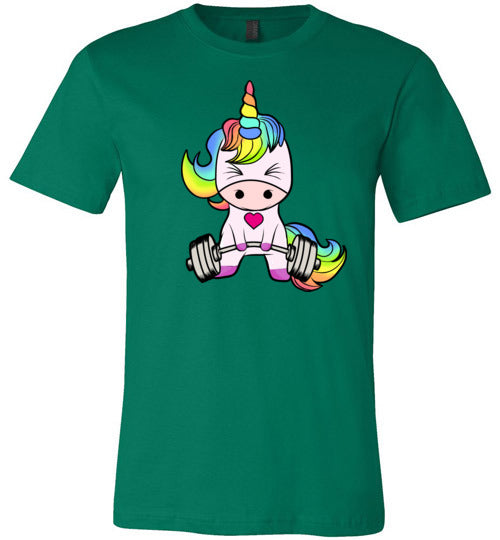 Unicorn Weightlifting Gym Canvas