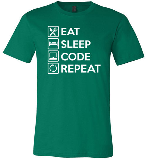 Eat Sleep Code Canvas