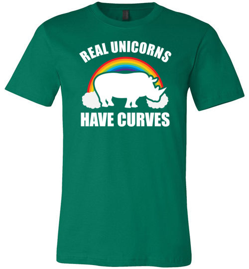 Real Unicorns Have Curves Canvas