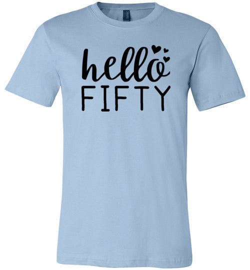 Hello Fifty Canvas