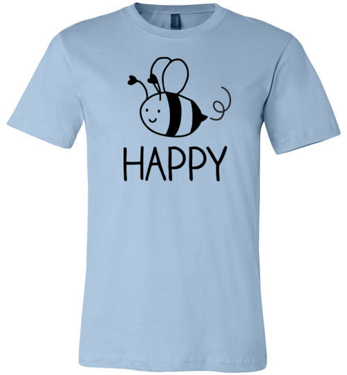 Bee Happy Light Shirts Canvas