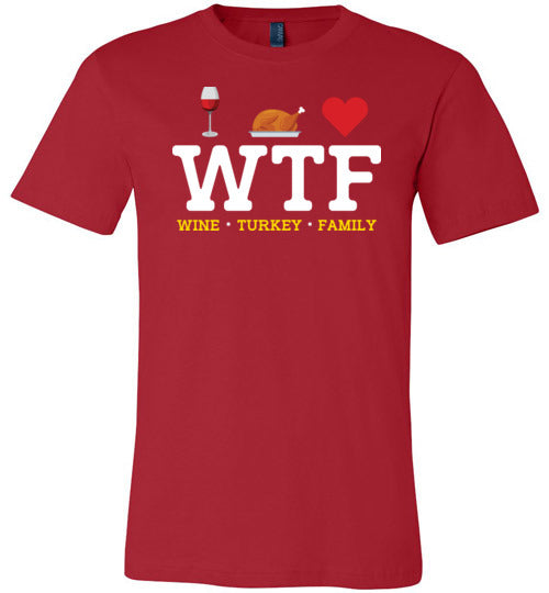 Wine Turkey Family Canvas